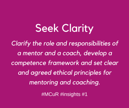 Seek Clarity | MCuR insights #1